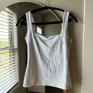 Free People white squared neck tank top.